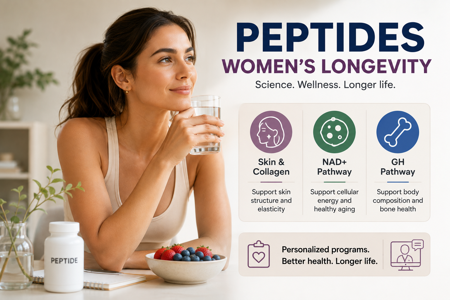 Why Peptides Are Becoming Part of the Women’s Longevity Conversation