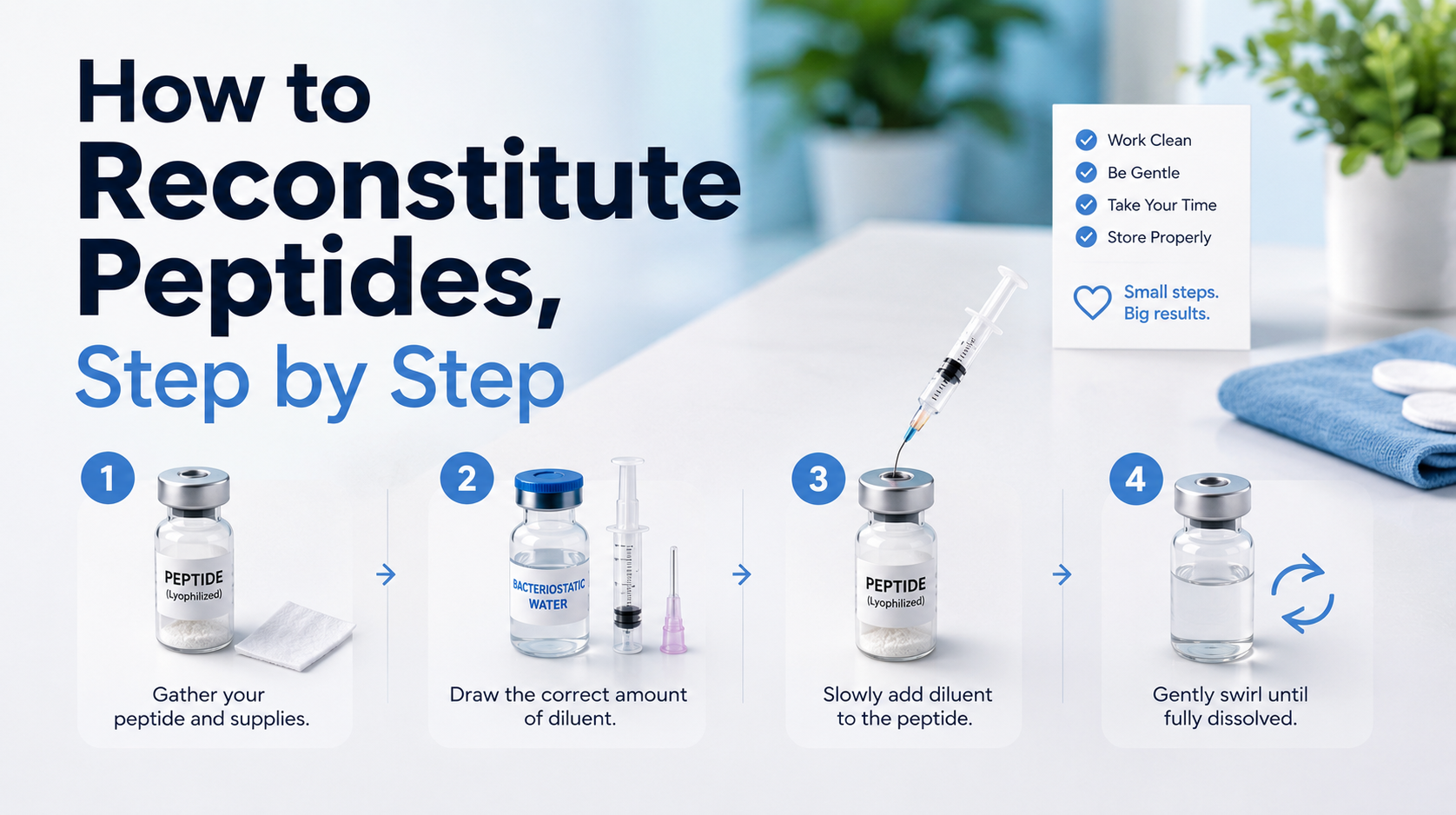 Peptide Reconstitution Ratios & How to Calculate Them